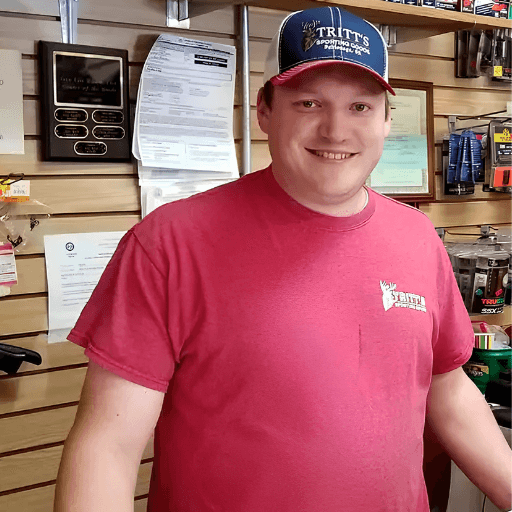 Daniel Tritt in Tritt's Sporting Goods, Dahlonega, Georgia